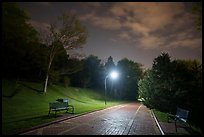 Grand Promenade at night. Hot Springs National Park ( color)