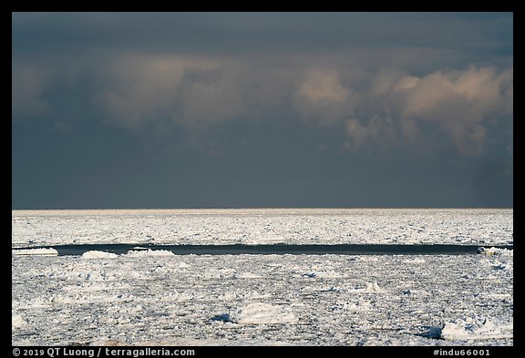 Frozen Lake Michigan. Indiana Dunes National Park (color)