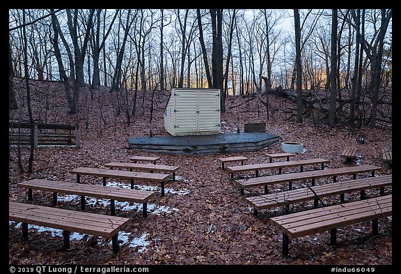 Amphitheater, Dunewood Campground. Indiana Dunes National Park (color)