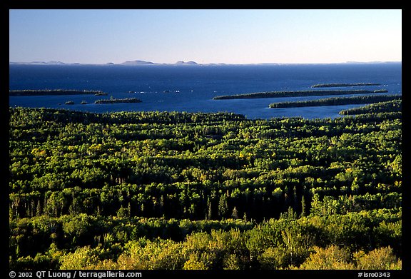 View from Mount Franklin. Isle Royale National Park (color)