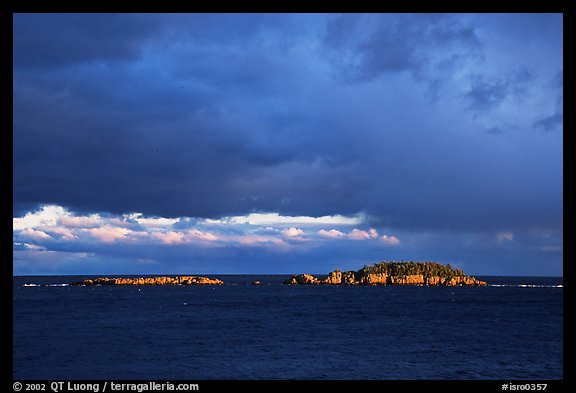 Islands of the Isle Royale archipelago. Isle Royale National Park (color)
