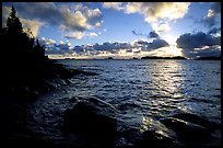 Sunrise near Rock Harbor. Isle Royale National Park, Michigan, USA.