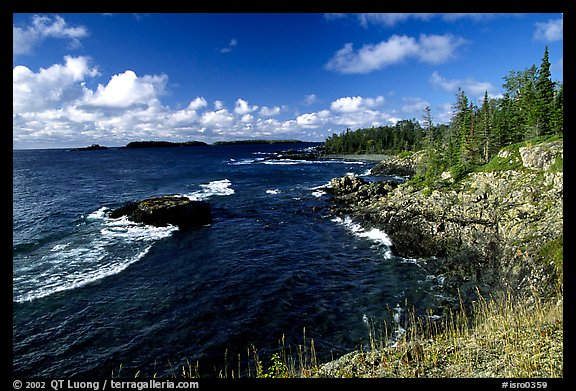 Cove on the Stoll trail. Isle Royale National Park (color)