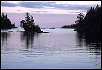 Dusk on Chippewa harbor. Isle Royale National Park ( color)