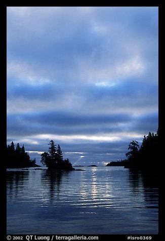 Early morning on Chippewa harbor. Isle Royale National Park (color)