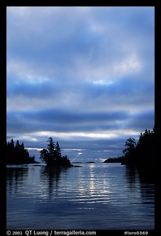 Early morning on Chippewa harbor. Isle Royale National Park, Michigan, USA.