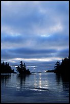 Early morning on Chippewa harbor. Isle Royale National Park, Michigan, USA. (color)