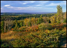 Lake Ojibway from Greenstone ridge in autumn. Isle Royale National Park ( color)
