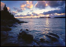 Cove on the Stoll trail. Isle Royale National Park ( color)