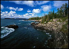 Rocky Lakeshore. Isle Royale National Park, Michigan, USA. (color)