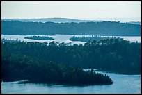 Ridges and islets from Louise Lookout. Isle Royale National Park ( color)