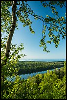 View from Louise Lookout in the summer. Isle Royale National Park ( color)