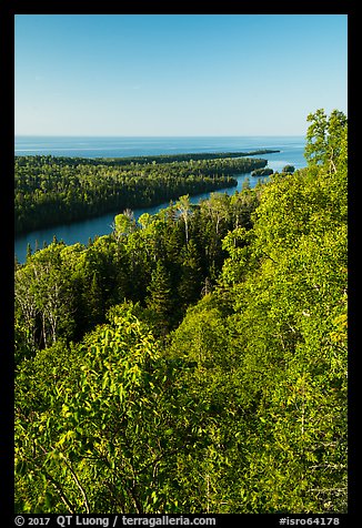 Tip of Isle Royale from Louise Lookout. Isle Royale National Park, Michigan, USA.