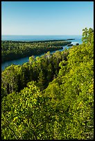 Tip of Isle Royale from Louise Lookout. Isle Royale National Park ( color)