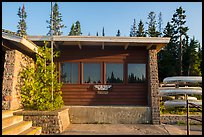 Rock Harbor Visitor Center. Isle Royale National Park, Michigan, USA.