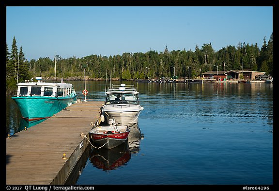 Snug Harbor marina. Isle Royale National Park, Michigan, USA.
