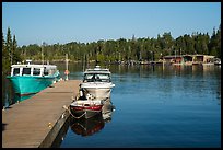 Snug Harbor marina. Isle Royale National Park ( color)