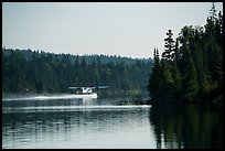 Floatplane take off, Tobin Harbor. Isle Royale National Park ( color)