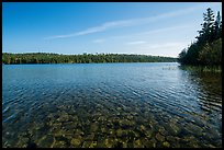 Stones seen through clear water, Tobin Harbor. Isle Royale National Park ( color)