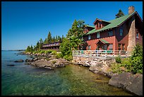 Rock Harbor Lodge. Isle Royale National Park, Michigan, USA.