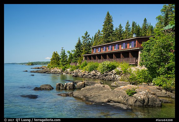 Guest units, Rock Harbor Lodge. Isle Royale National Park (color)