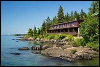 Guest units, Rock Harbor Lodge. Isle Royale National Park ( color)