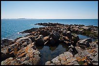 Pools and tip of Passage Island and Isle Royale in the distance. Isle Royale National Park ( color)