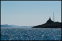 Lighthouse on Passage Island with Isle Royale in the distance. Isle Royale National Park ( color)