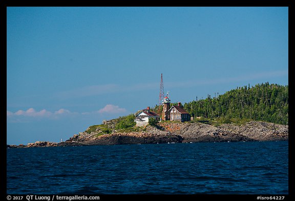 Passage Island and Lighthouse. Isle Royale National Park, Michigan, USA.