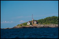 Passage Island and Lighthouse. Isle Royale National Park ( color)