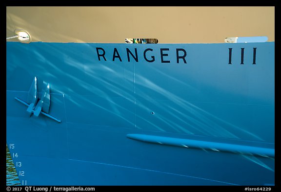 Ranger III anchor and name. Isle Royale National Park (color)