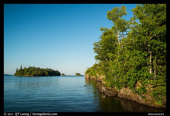 Shaw Island from Tookers Island. Isle Royale National Park (color)