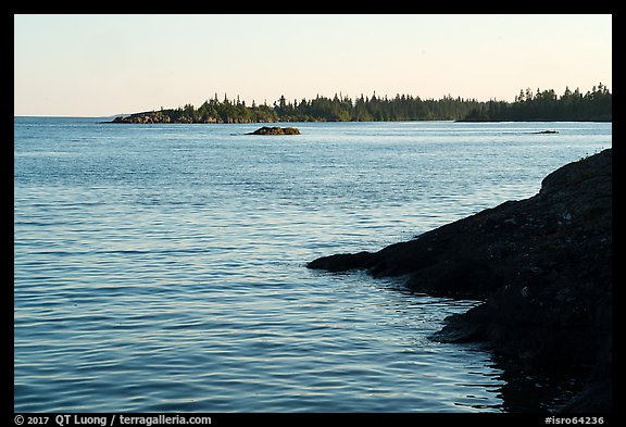 Outer islands from Tookers Island. Isle Royale National Park, Michigan, USA.