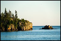 Sea cliffs and rocks, outer island. Isle Royale National Park ( color)