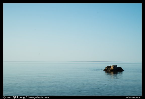 Rocks and immensity, Lake Superior. Isle Royale National Park (color)