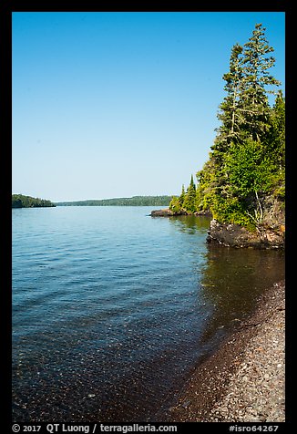 Beach, Caribou Island. Isle Royale National Park (color)