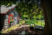 Bangsund Cabin, site of moose and wolf study. Isle Royale National Park ( color)