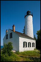 Rock Harbor Lighthouse, afternoon. Isle Royale National Park ( color)