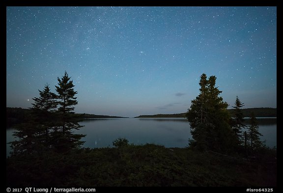 Dusk, Moskey Basin. Isle Royale National Park (color)