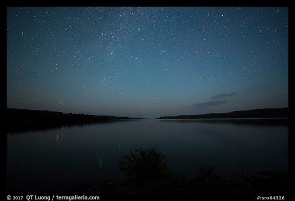 Night, Moskey Basin. Isle Royale National Park (color)