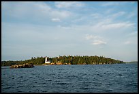 Distant view of Rock Harbor Lighthouse. Isle Royale National Park ( color)