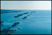 Aerial view of outer island archipelago. Isle Royale National Park ( color)