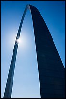 Gateway Arch with sunstar. Gateway Arch National Park ( color)