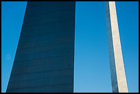 Eero Saarinen's Gateway Arch pillars. Gateway Arch National Park ( color)