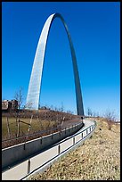 Pathway and Arch. Gateway Arch National Park ( color)