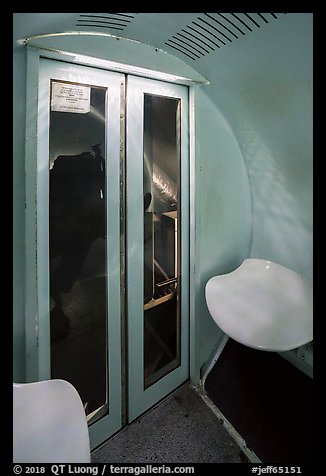 Inside tram capsule. Gateway Arch National Park (color)