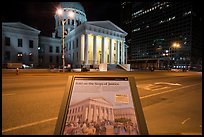 Sold on the steps of justice interpretive sign. Gateway Arch National Park ( color)