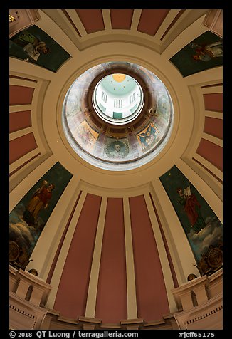 Dome roof interior, Old Courthouse. Gateway Arch National Park (color)