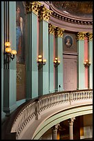 Rotunda upper floor, Old Courthouse. Gateway Arch National Park ( color)