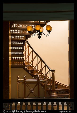 Staircase, Old Courthouse. Gateway Arch National Park (color)